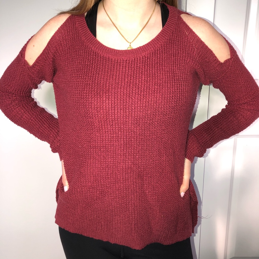 Hollister Cold Shoulder Sweater